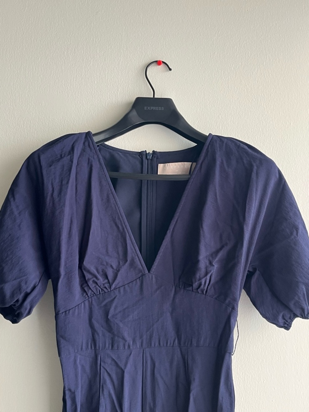 KEEPSAKE the Label Navy Blue Puff-Sleeve Romper Jumpsuit Size XS - Picture 3 of 4